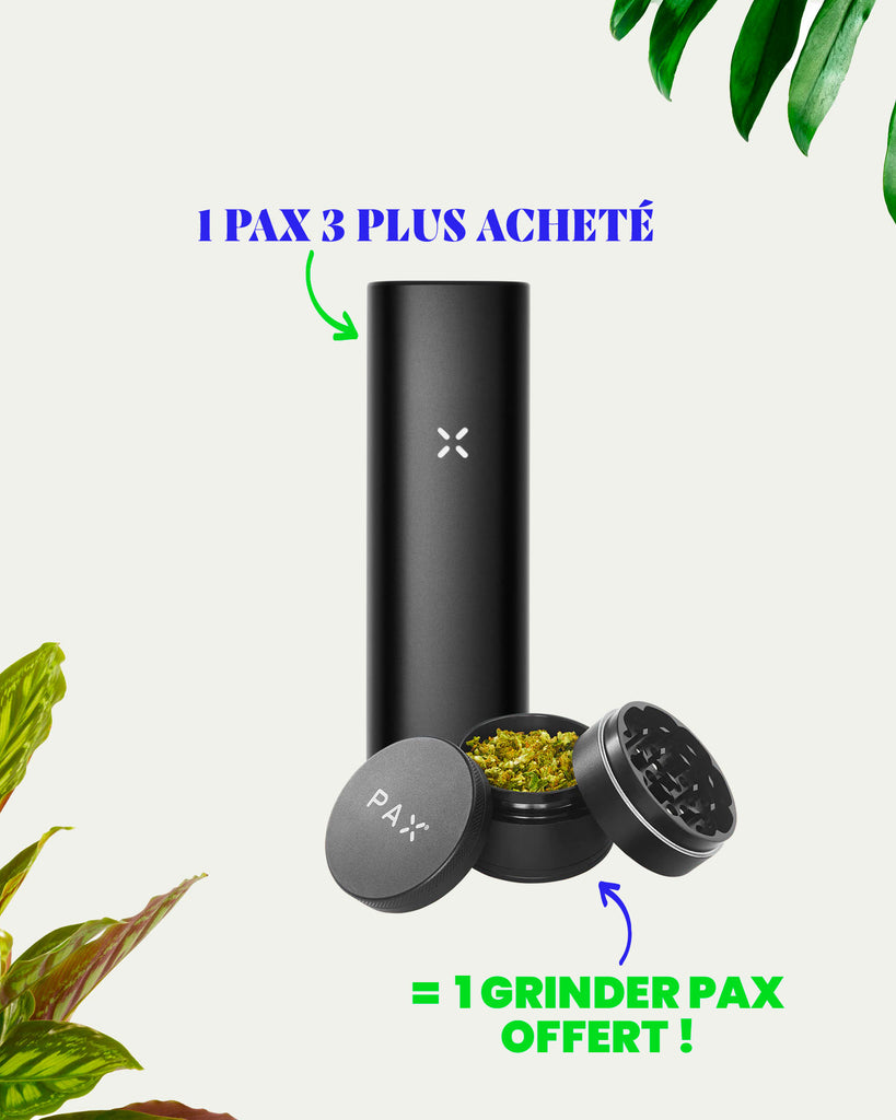 PAX PLUS - Vaporisateur de poche + Grinder PAX Offert